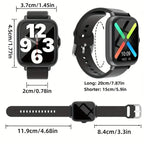 Full Touch Screen Smart Watch with Activity Tracker, Call & Message Functions, Pedometer & More