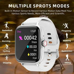 Full Touch Screen Smart Watch with Activity Tracker, Call & Message Functions, Pedometer & More