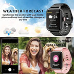 Full Touch Screen Smart Watch with Activity Tracker, Call & Message Functions, Pedometer & More