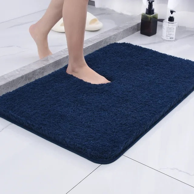 Plush Shag Bath Mat with Non-Slip Back