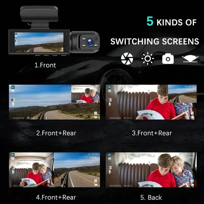G Sensor HD Night Vision Loop Recording Wide Angle Car DVR
