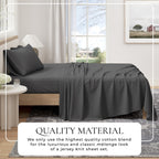 100% Organic Cotton Jersey Knit Sheets