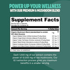 Organic Mushroom Complex Supplement Capsules
