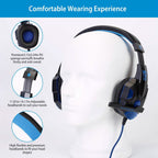 Gaming Headsets Stereo Bass Over Ear Headphones with LED Light Earmuff