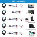 Gaming Headsets Stereo Bass Over Ear Headphones with LED Light Earmuff