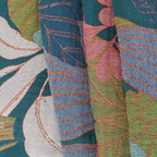 Botanical Print Cotton Gauze Throw Blanket