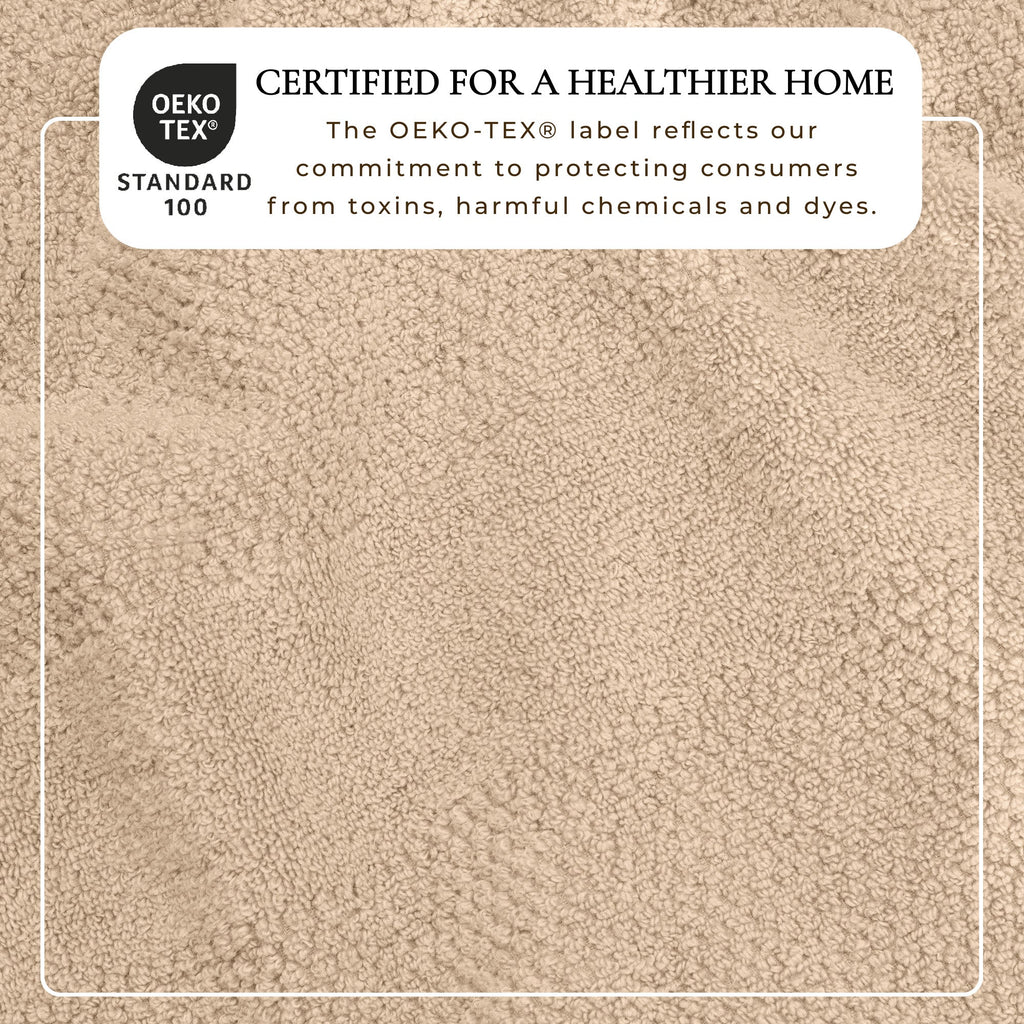 100% Cotton Woven Texture Bath Towel Set - Marbella Collection