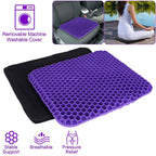 Gel Seat Cushion Non-Slip Breathable Honeycomb Sitting Cushion Pressure Pad