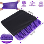 Gel Seat Cushion Non-Slip Breathable Honeycomb Sitting Cushion Pressure Pad