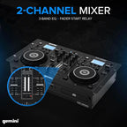 Gemini Sound CDM-4000BT DJ Mixer (Refurbished)