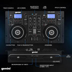 Gemini Sound CDM-4000BT DJ Mixer (Refurbished)