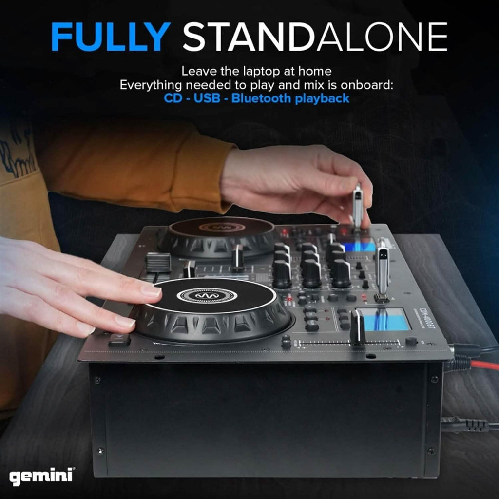 Gemini Sound CDM-4000BT DJ Mixer (Refurbished)