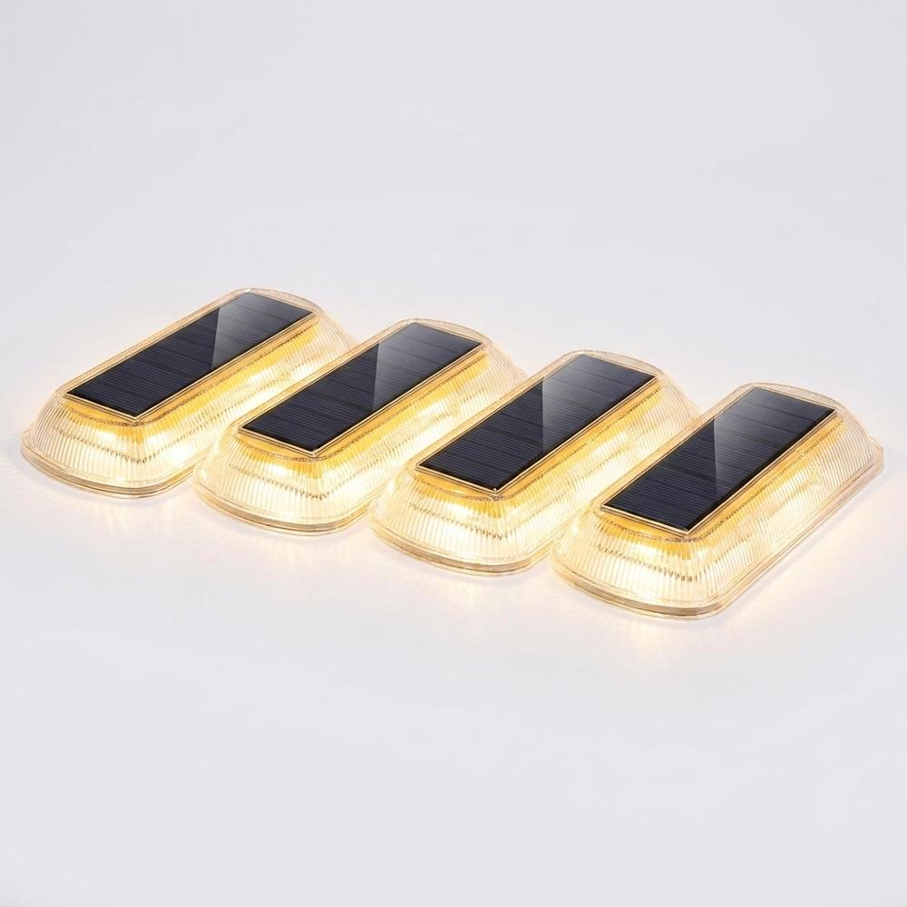 Solar LED Step Lights 4-Pack – Outdoor Waterproof