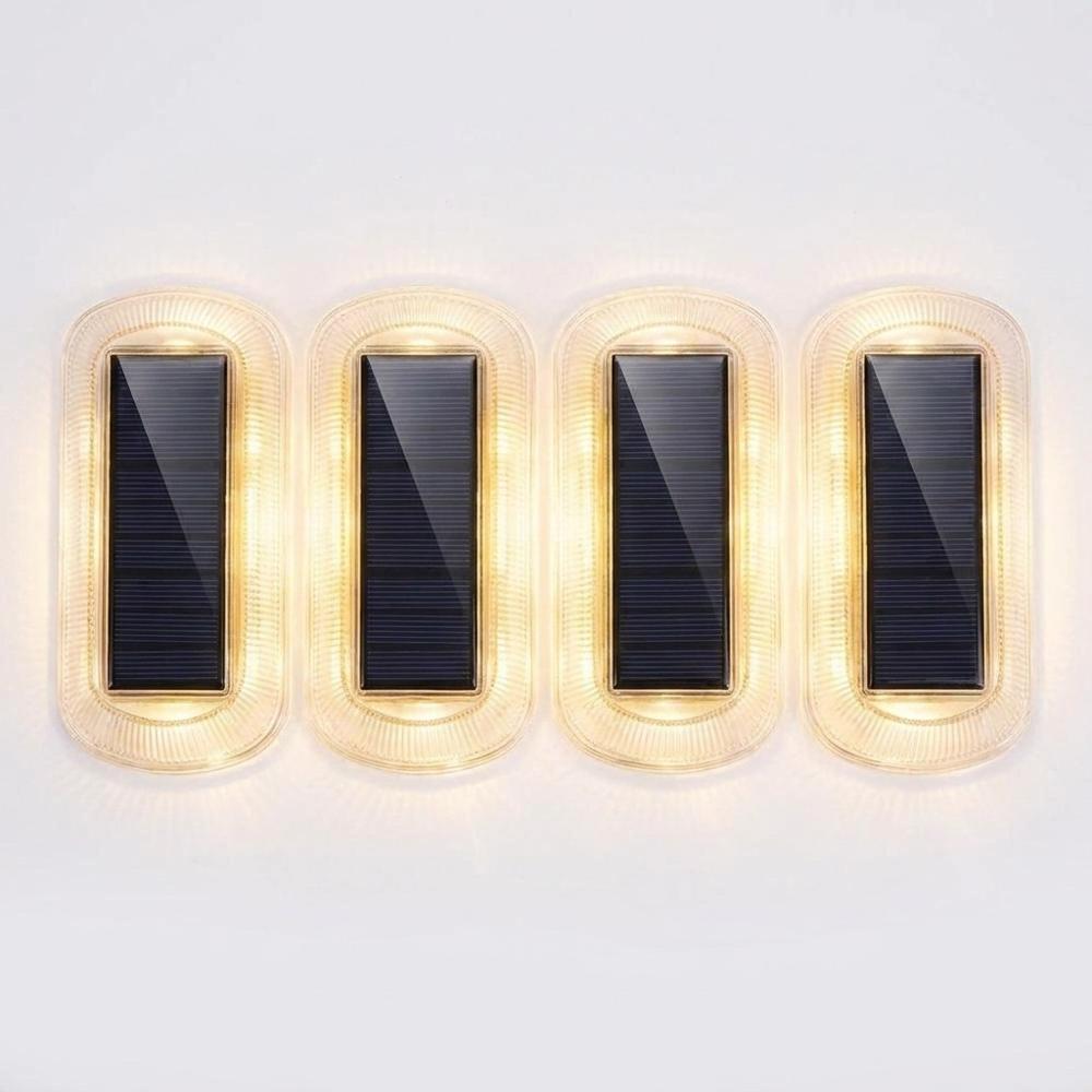 Solar LED Step Lights 4-Pack – Outdoor Waterproof