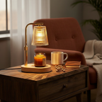 Ribbed Glass Candle Warmer Lamp