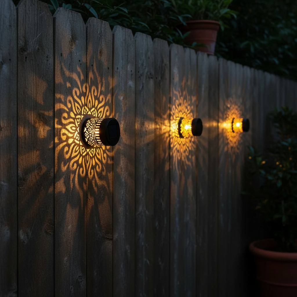 Solar Moroccan Cutout Wall Lanterns | Set of 2