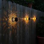 Solar Moroccan Cutout Wall Lanterns | Set of 2