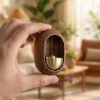 Walnut Door Chime with Brass Bell