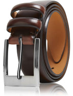 Genuine Leather Belt for Men – Zinc Alloy Buckle, 1.25" Strap