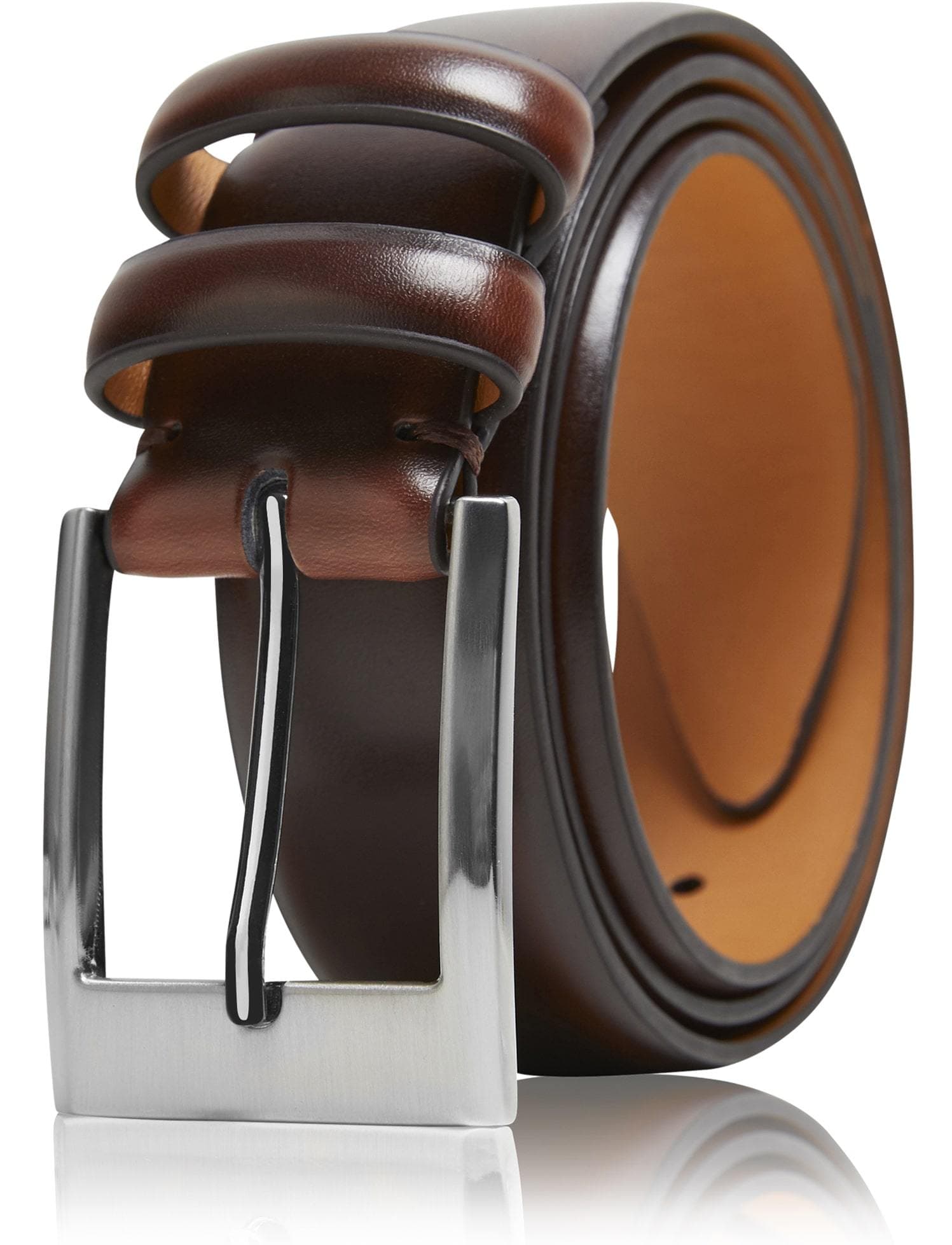 Genuine Leather Belt for Men – Zinc Alloy Buckle, 1.25" Strap