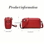 Genuine Leather Crossbody Bag Shoulder Small Square Bag