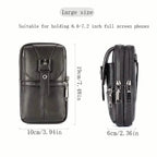 Genuine Leather Multifunctional Cell Phone Bag