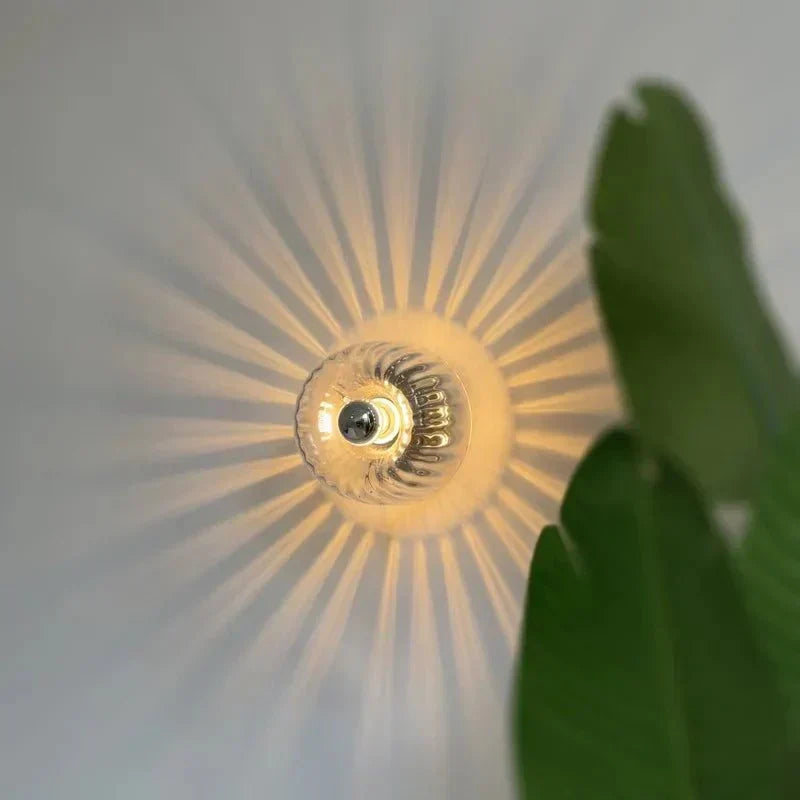 Modern Geometric Glass Wall Light