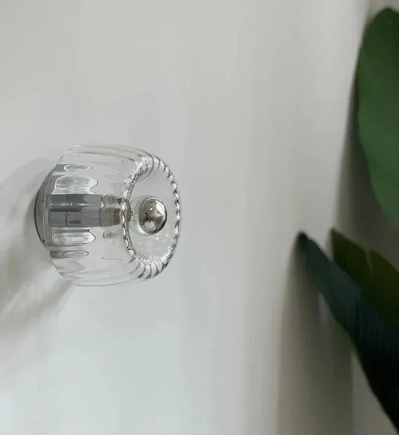 Modern Geometric Glass Wall Light