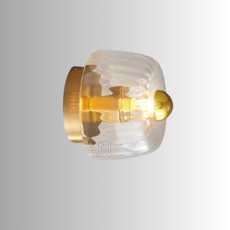 Modern Geometric Glass Wall Light
