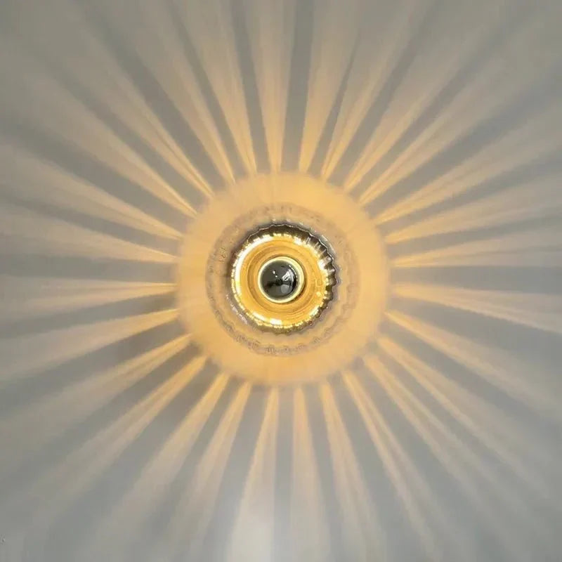 Modern Geometric Glass Wall Light