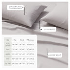 Viscose from Bamboo & Cotton Blend Jersey Knit Sheets