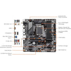 GIGABYTE B760M DS3H AX Motherboard  (Refurbished)