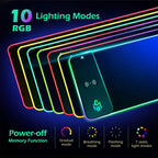 GIM Wireless Charging RGB Gaming Mouse Pad 10W  (Refurbished)