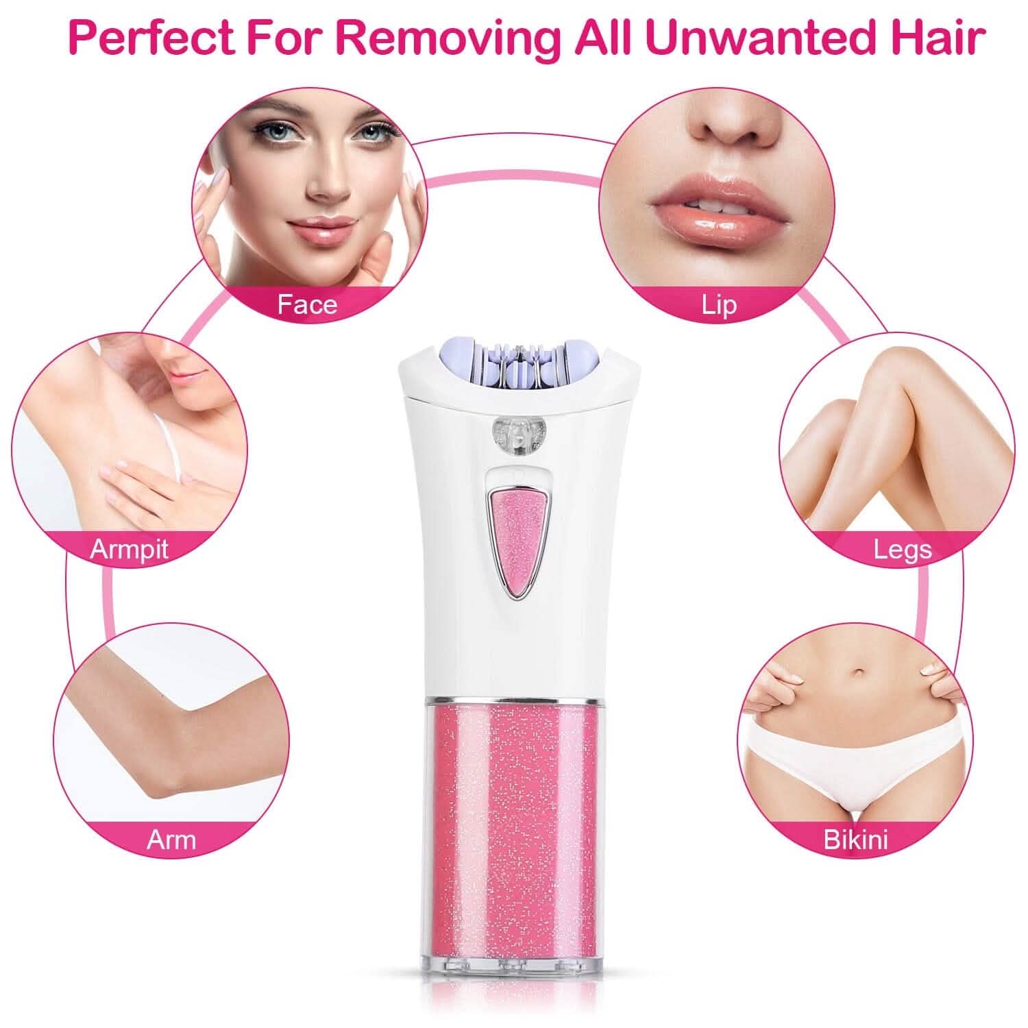 Glide Epilator Women Shaver Facial Body Hair Remover