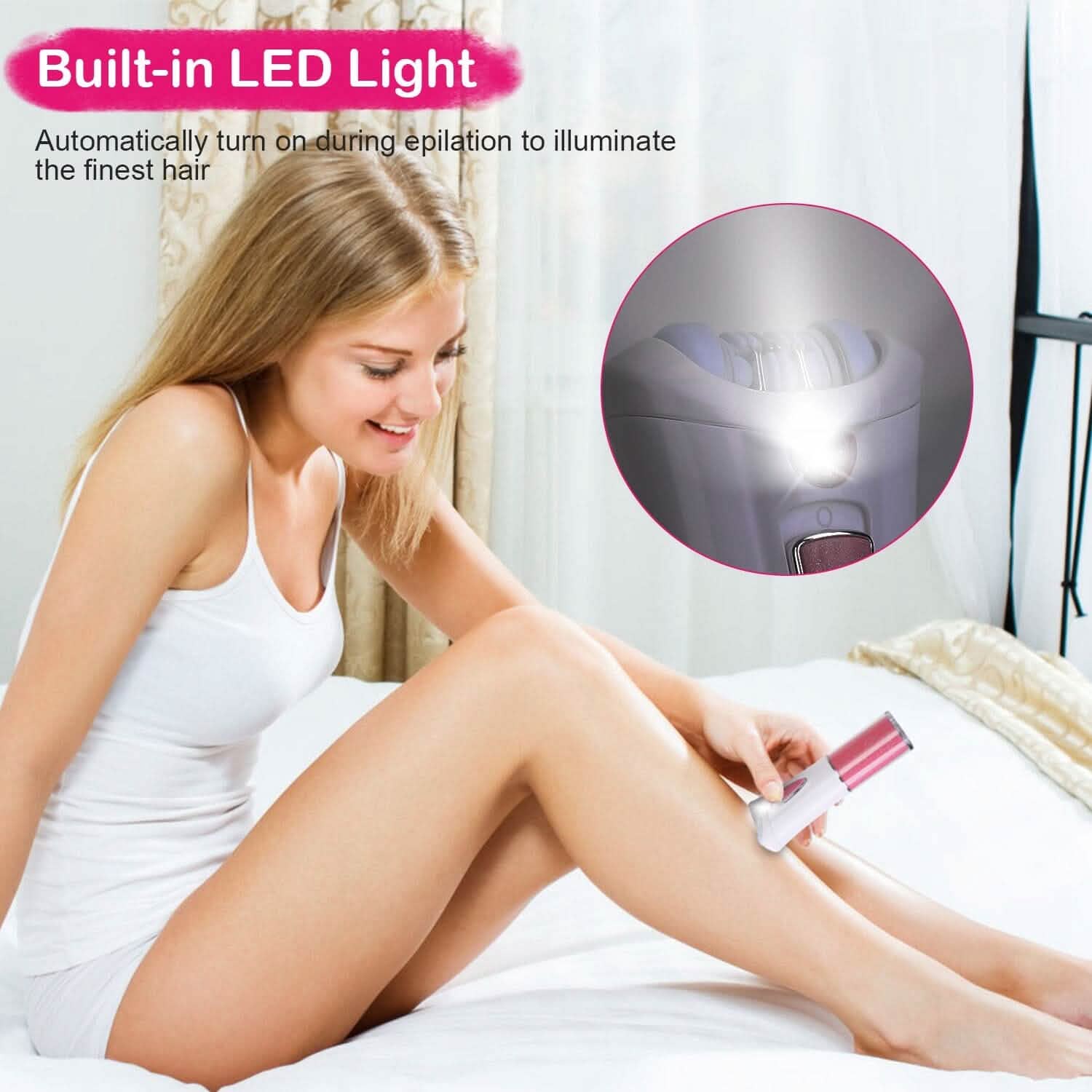 Glide Epilator Women Shaver Facial Body Hair Remover