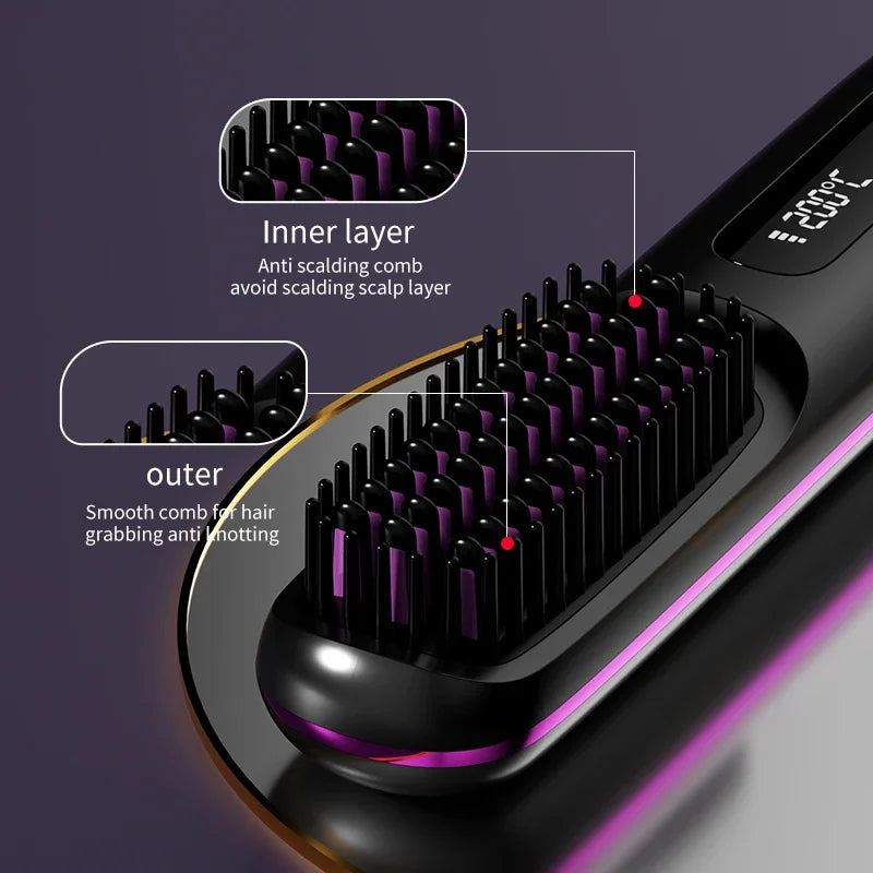 Glissara | Wireless Hair Stylers | USB Charging Function & LCD Screen | Ceramic & Ionic Technology
