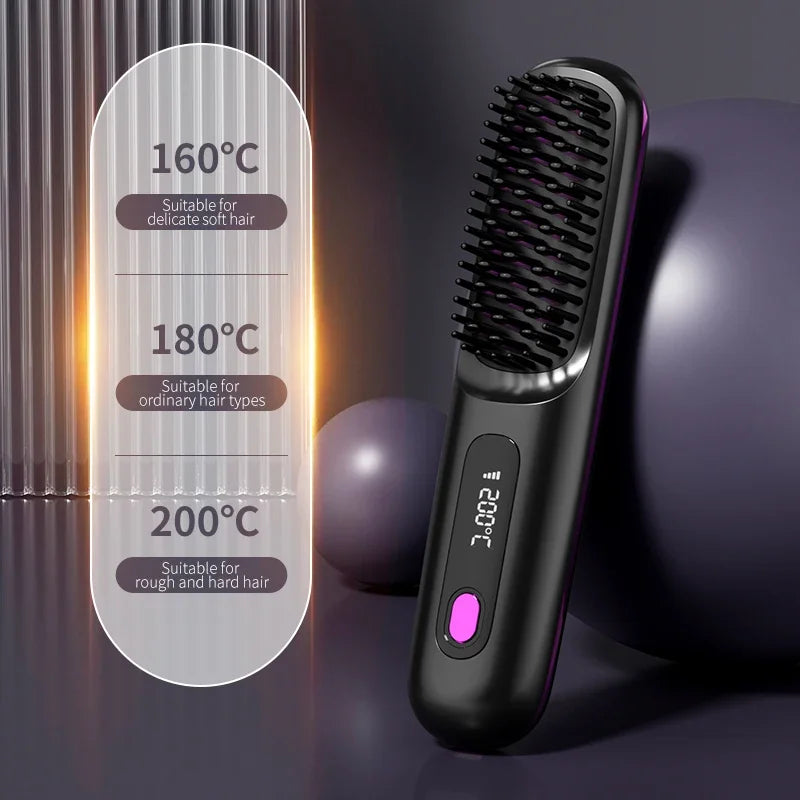 Glissara | Wireless Hair Stylers | USB Charging Function & LCD Screen | Ceramic & Ionic Technology