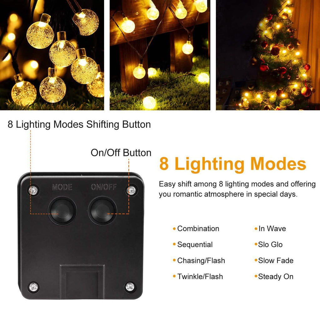 Globe String Solar Lights 30 Ball