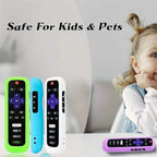 Glow-in-the-Dark Silicone Remote Cover With Lanyard