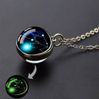 Glow-in-the-Dark Zodiac Pendant Necklace