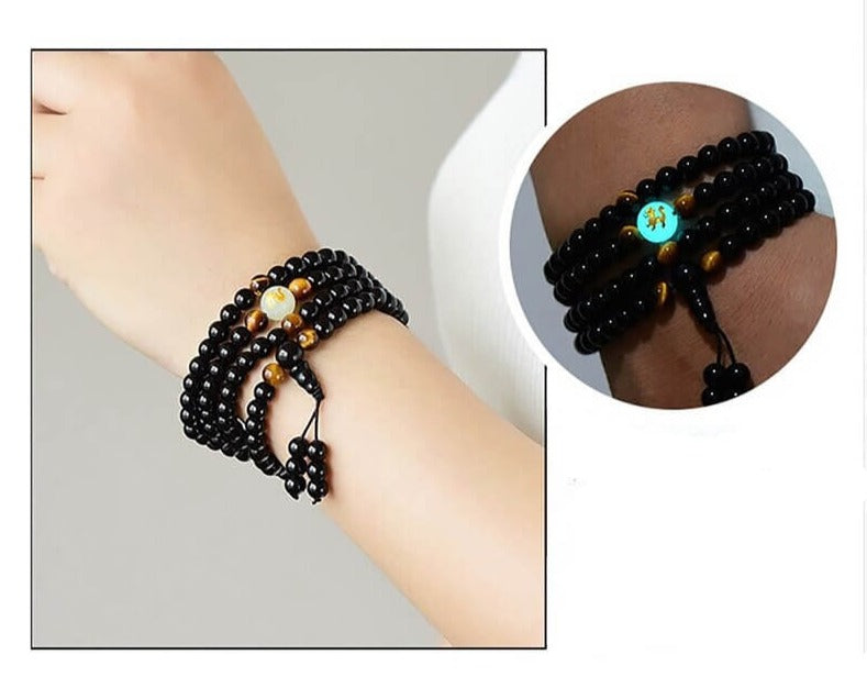 Dragon Charm Luminous Beaded Bracelet
