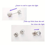 Glowing Rainbow LED Earrings: Color-Changing Ear Drop Pendants with Light-Up Crown Studs