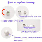 Glowing Rainbow LED Earrings: Color-Changing Ear Drop Pendants with Light-Up Crown Studs