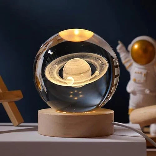 CelestialGlow - Orbital Sphere - Illuminated Crystal Orb