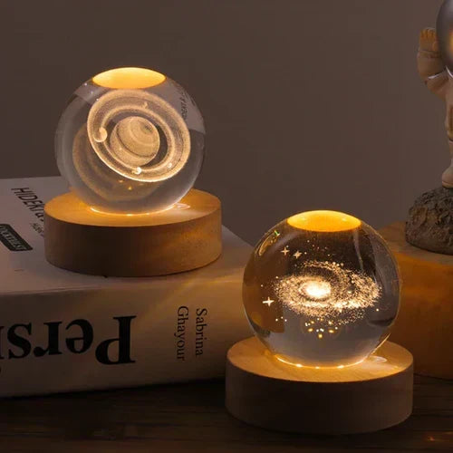 CelestialGlow - Orbital Sphere - Illuminated Crystal Orb