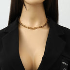 Gold Link Jewelry Set