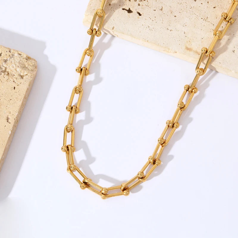 Gold Link Jewelry Set