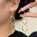 Spiral Design Dangle Earrings