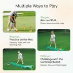 Golf Putting Mat Adjustable Golf Clubs Indoor Play Set
