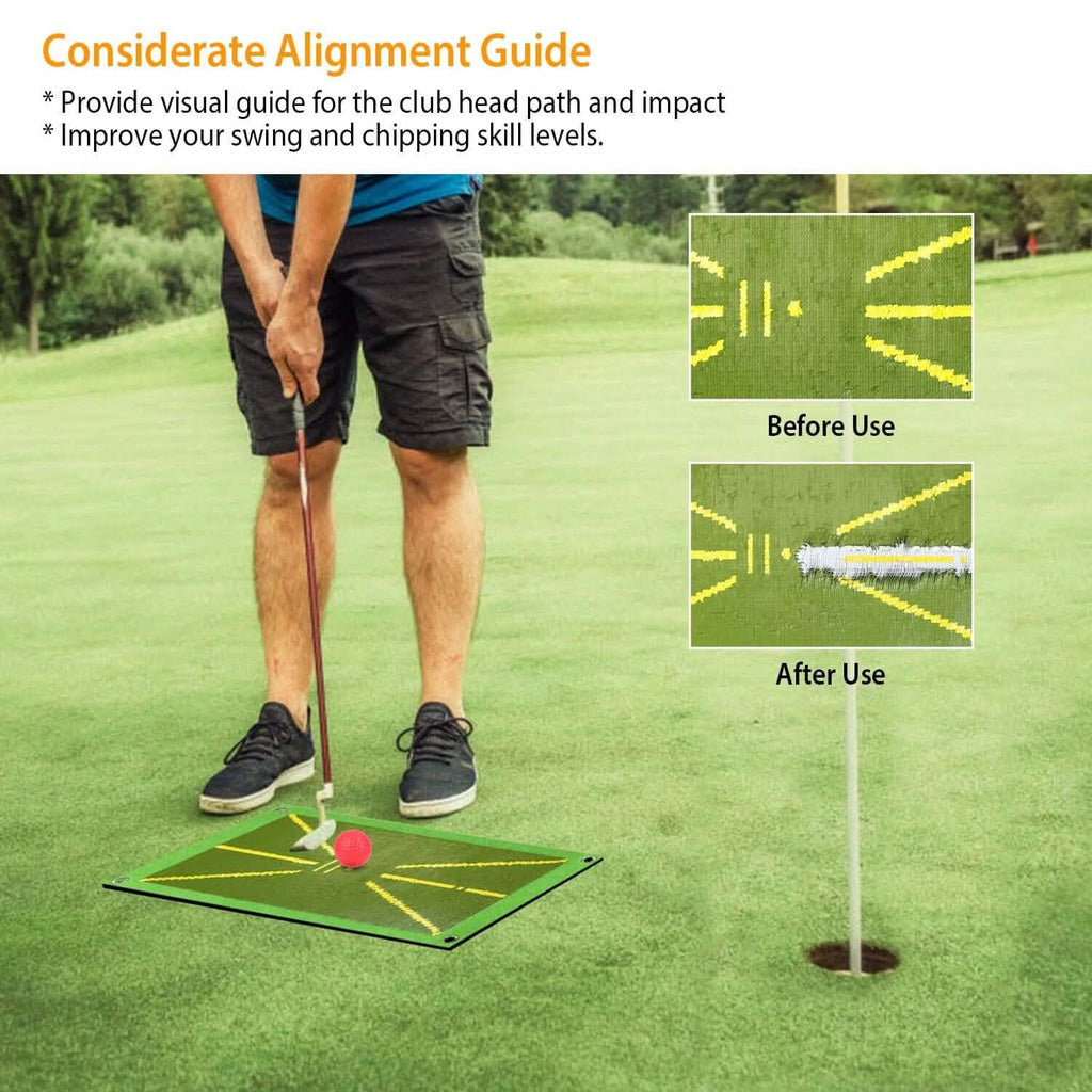 Golf Training Mat for Swing Detection Batting Path Feedback